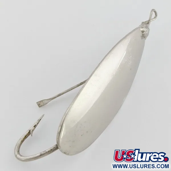 Johnson Silver Minnow Weedless Cuillère, Nickel, 12g, Anti-herbe, #24556