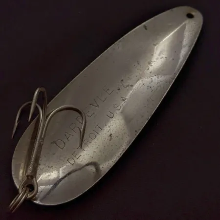 Dardevle Detroit Cuillère Ondulante, Nickel, 28 g, Vintage, #24605