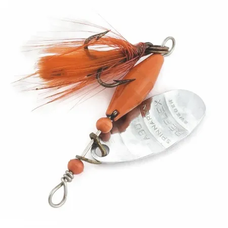 Abu Garcia Spinnaren Reflex Cuiller, Nickel/Red, 4 g, #24622