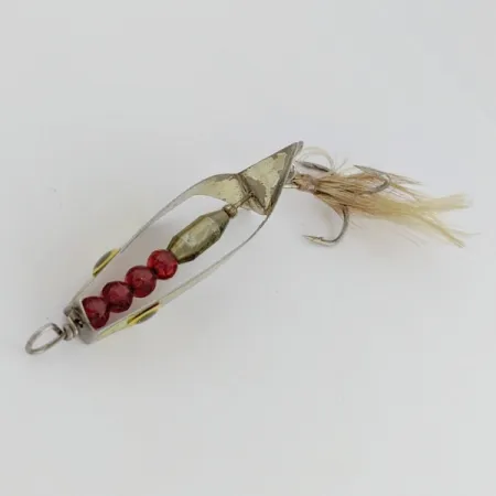 Cuiller Mack's Hummbait, nickel/rouge, 9g, corps à aile, #24676