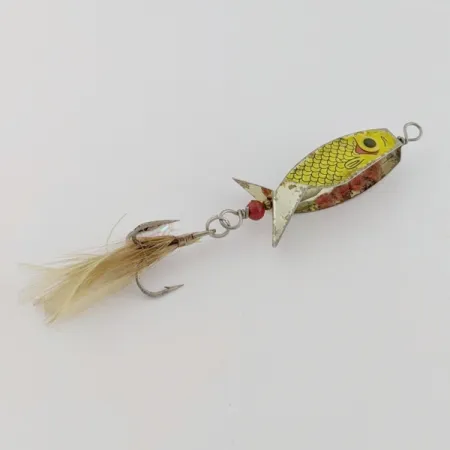 Cuiller Mack's Hummbait, nickel/rouge, 9g, corps à aile, #24676