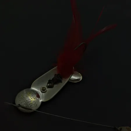 Heddon Queen Stanley Spinnerbait, Nickel, 14g, Plumes Rouges, #24741