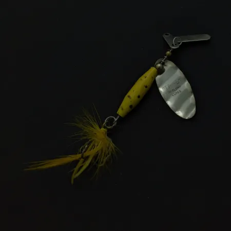 Mar-Lynn Tri-D Spinner, Nickel/Jaune, 1/4 oz (7 g), Tri-D blades, #24786