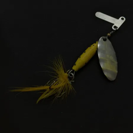 Mar-Lynn Tri-D Spinner, Nickel/Jaune, 1/4 oz (7 g), Tri-D blades, #24786
