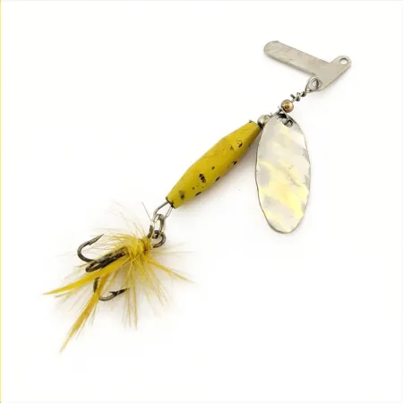 Mar-Lynn Tri-D Spinner, Nickel/Jaune, 1/4 oz (7 g), Tri-D blades, #24786