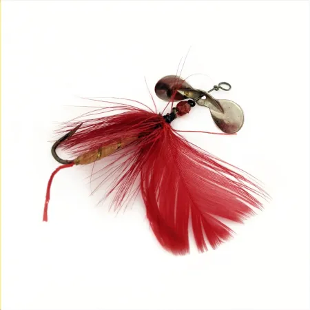 Pflueger Pilot Fly Spinner Cuillère, Nickel/Rouge, 1.2g, #24804