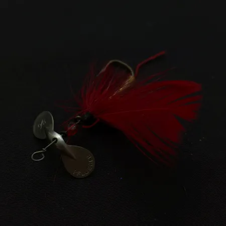 Pflueger Pilot Fly Spinner Cuillère, Nickel/Rouge, 1.2g, #24804