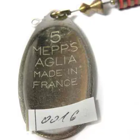 Mepps Aglia 5 Musky Killer Steel Cuiller, Acier/Laiton, 16g, #0016