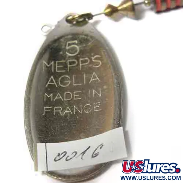 Mepps Aglia 5 Musky Killer Steel Cuiller, Acier/Laiton, 16g, #0016