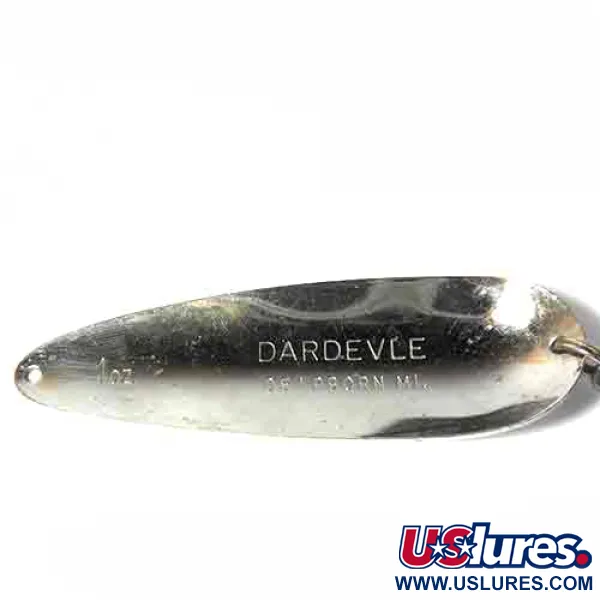 Cuillère Eppinger Dardevle, Blanc / Noir / Argent, 28g, #0023
