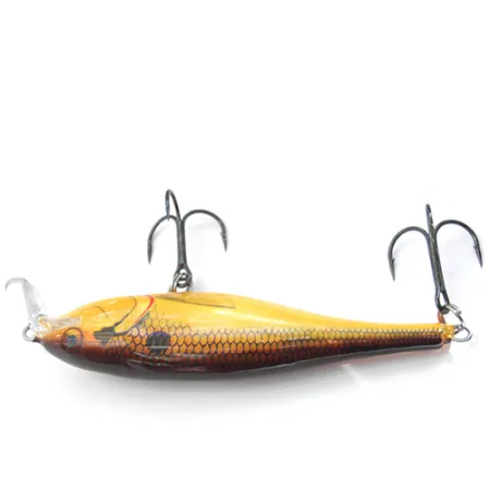 Rapala Shallow Shad Rap Poisson Nageur, Brun / Jaune JP, 11g, Balsa, #0082