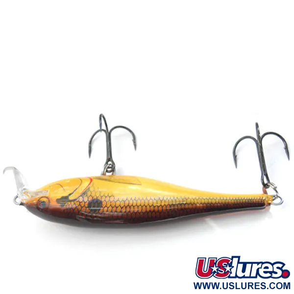 Rapala Shallow Shad Rap Poisson Nageur, Brun / Jaune JP, 11g, Balsa, #0082