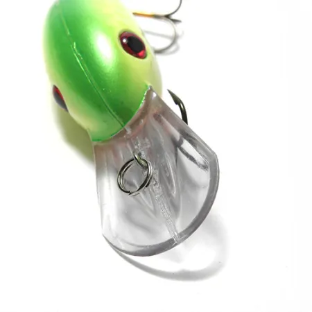 Strike King Pro 3 Crankbait, Jaune/Vert, 10g, Plongeant 2.4m, #0103