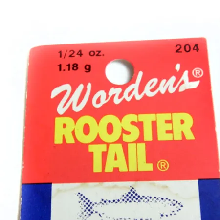 Worden’s Original Rooster Tail Cuiller, Jaune, 1.18g, Hackle, #0182