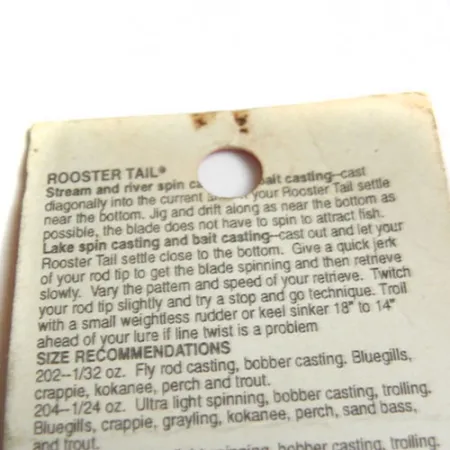 Yakima Bait Worden’s Original Rooster Tail Cuillère, Jaune/Noir, #0183