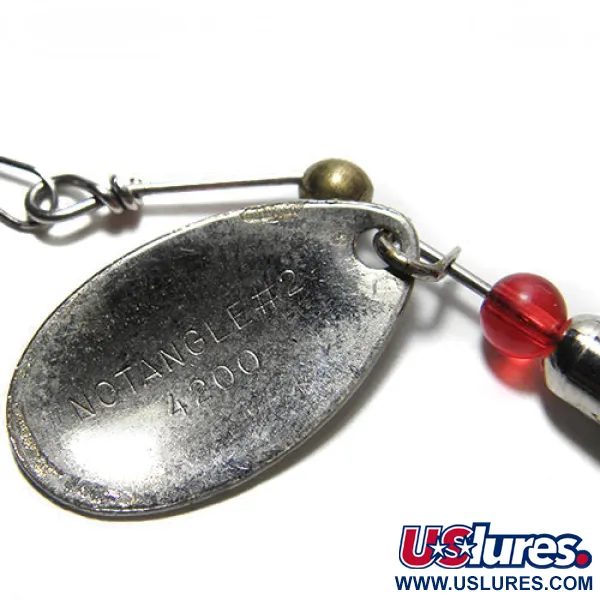 Eppinger Dardevle Notangle 2 Cuiller, Blanc/Rouge, 6g, Plumes, #0198