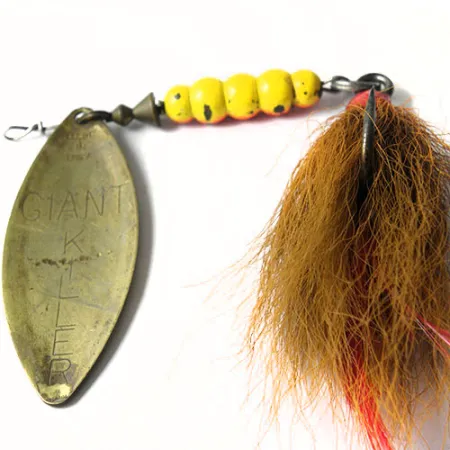 Mepps Giant Killer Cuiller, Laiton, 30g, Bucktail, #0211