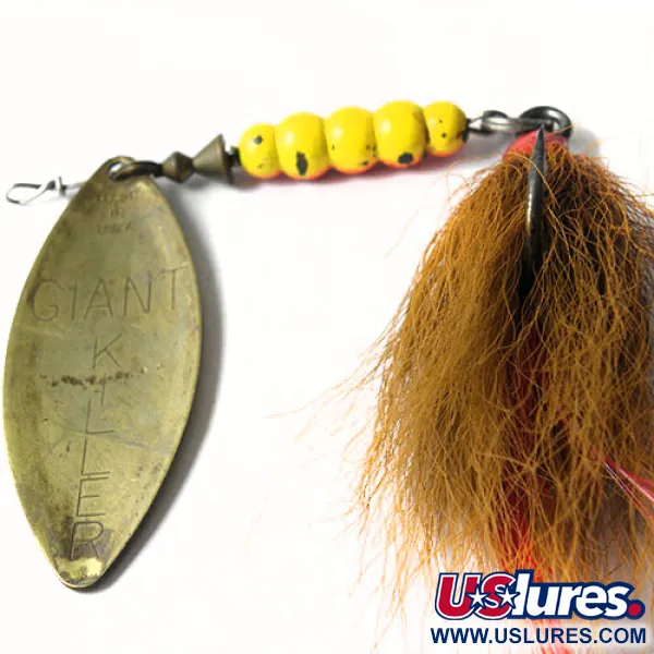 Mepps Giant Killer Cuiller, Laiton, 30g, Bucktail, #0211