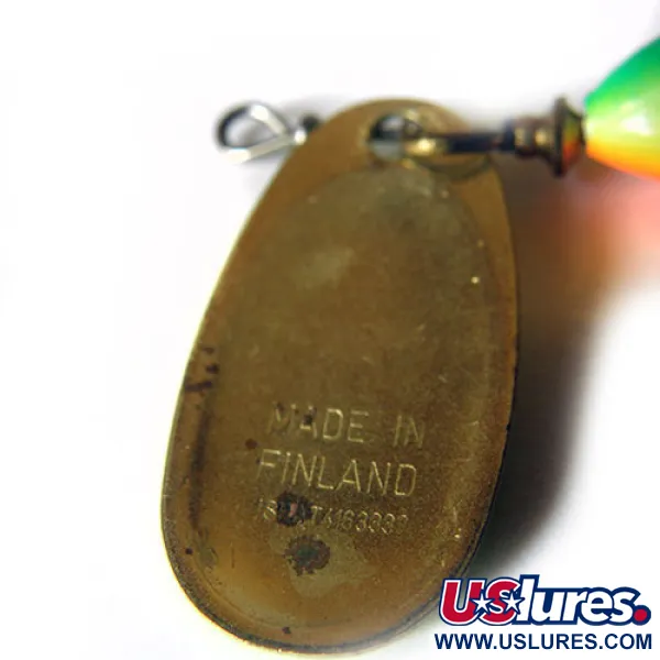 Blue Fox Super Vibrax 2 Minnow Cuiller, Vert/Jaune/Orange, 8g, #0227