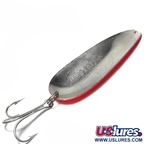 Cuillère Eppinger Dardevle, Rouge Foncé / Rose, 28g, Design Imp, #0244