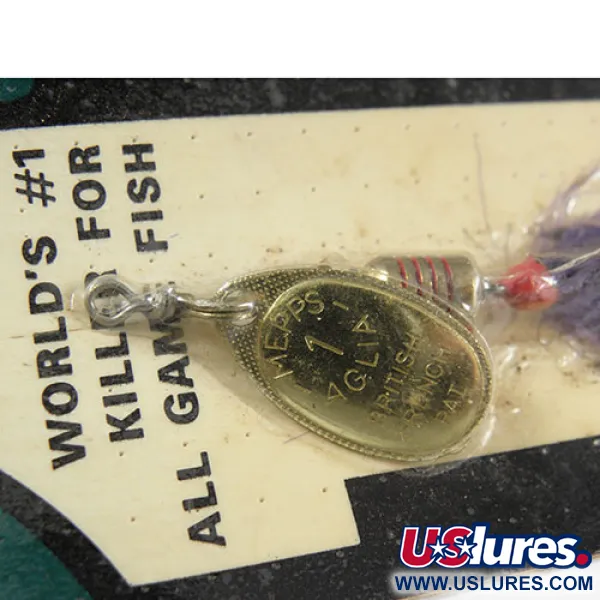 Mepps Aglia 1 Cuillère, Laiton, 3.5g, Hameçon habillé, #0362