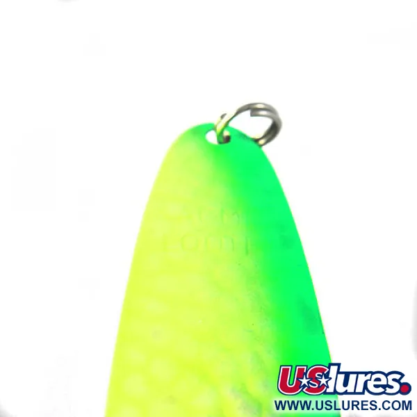 Looter Acme Cuillère, Jaune / Vert, 3.6g, Martelée, #0376