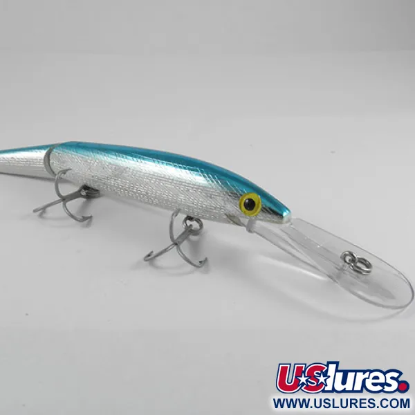 Rebel Spoonbill Minnow Jointed Articulé, Argent/Bleu, 21g, Plongeant, #0397