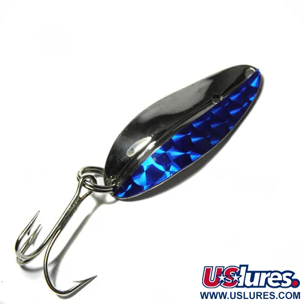 Toddco Main liner Cuiller, Nickel / Bleu, 11g, Mid-Century, #0412