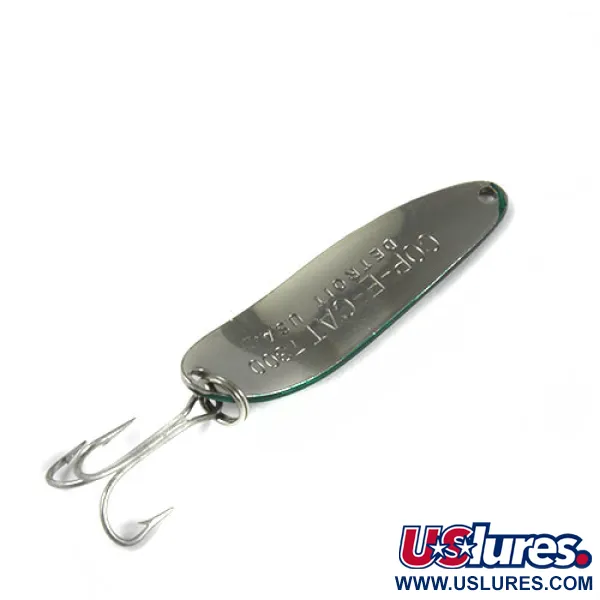 Dardevle Cop-E-Cat 7300 Cuillère, Nickel / Vert, 10g, #0424