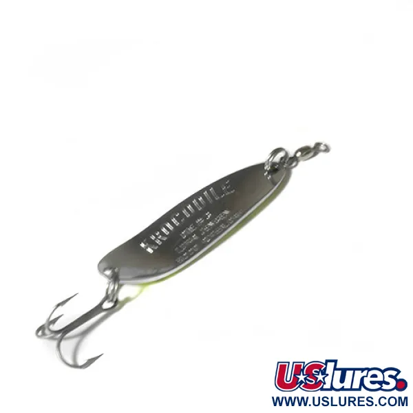 Luhr Jensen Krocodile Die #3 Cuillère, Jaune/Vert/Noir, 10g, #0485