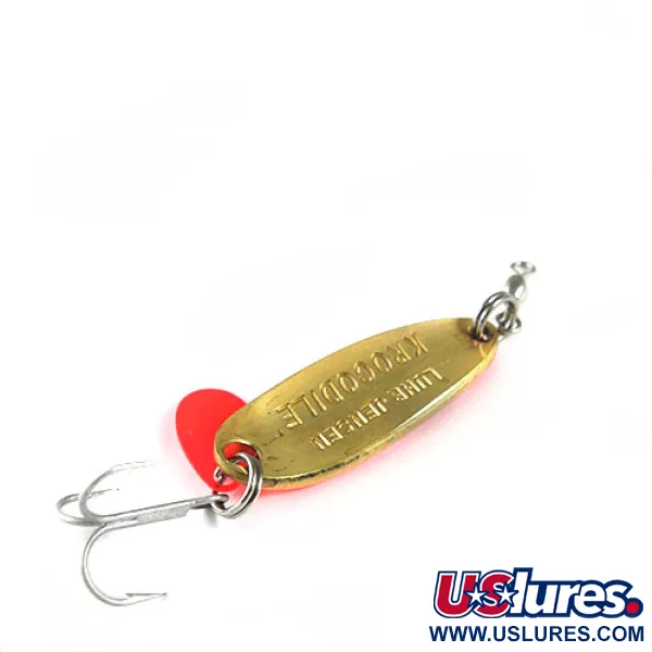 Luhr Jensen Krocodile Cuillère, Orange/Laiton/Hologramme, 9g, #0508