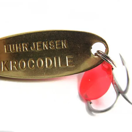 Luhr Jensen Krocodile Cuillère, Orange/Laiton/Hologramme, 9g, #0508