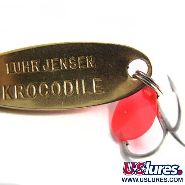 Luhr Jensen Krocodile Cuillère, Orange/Laiton/Hologramme, 9g, #0508