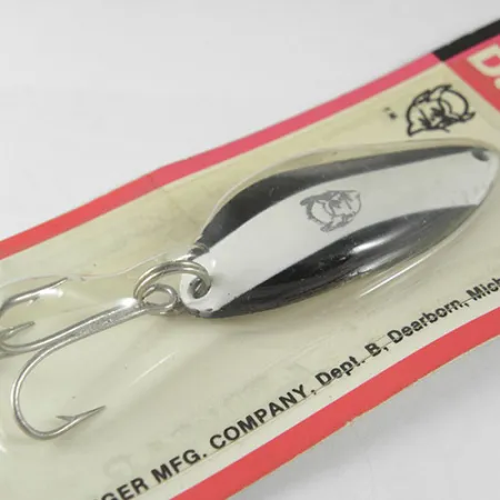 Dardevle Devle Dog Cuillère, Black / White, 14g, Vintage, #0520