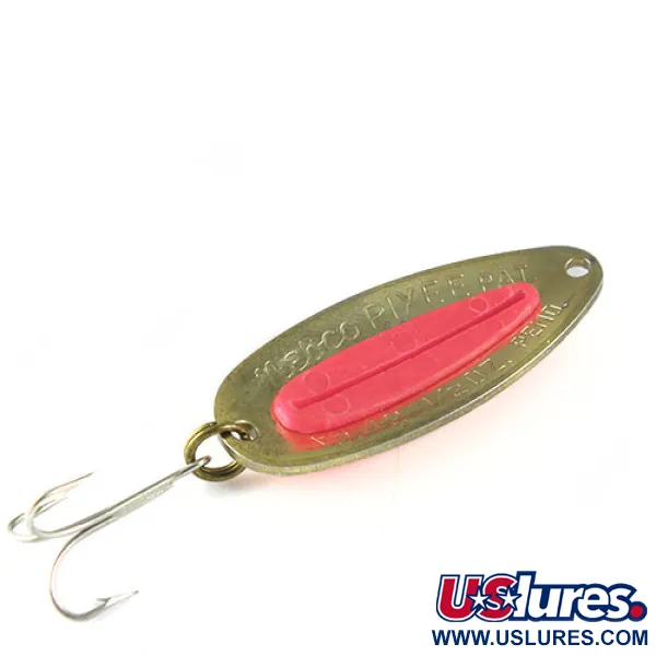 Cuillère Nebco Pixee, Laiton/Rouge, 14g, Finition martelée, #0525