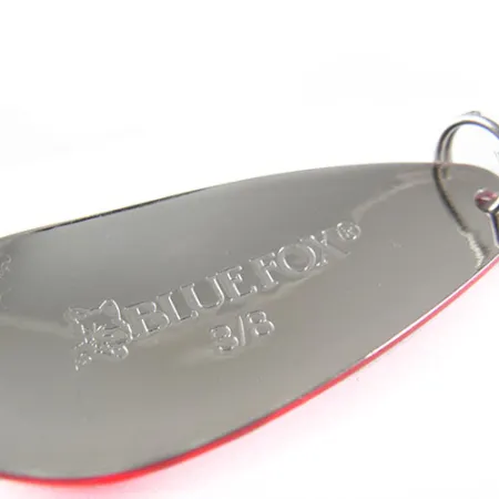 Blue Fox Strobe Tear Drop Spoon Cuillère, Rouge/Blanc, 11g, USA, #0540