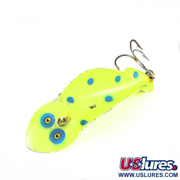 Buck Perry Spoonplug Leurre, Jaune / Bleu, 21g, Contrôle Fond, #0580