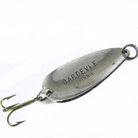 Dardevle Spinnie Cuillère Ondulante, Noir/Blanc, 6g, Style Rétro, #0639