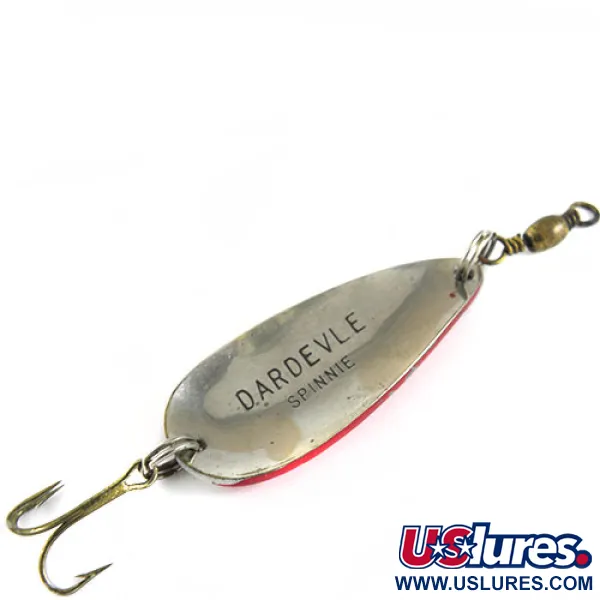 Dardevle Spinnie Cuillère, Rouge / Blanc, 6g, Vintage, #0644