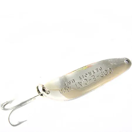 Dardevle Cop-E-Cat 7300 Cuillère, Nickel/Vert, 10g, Detroit marquage, #0653