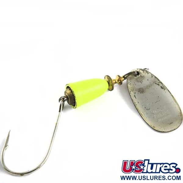 Blue Fox Super Vibrax 3 Cuiller, Argent/Vert Fluo, 8.4g, Ham. Simple, #0660