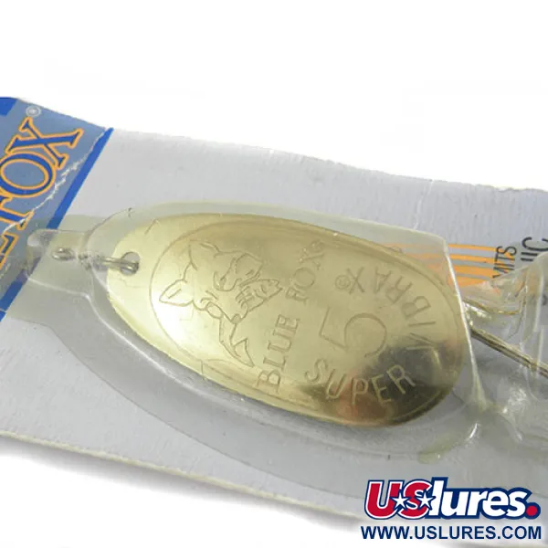 Blue Fox Super Vibrax 5 Cuiller, Or, 14g, Anti-vrillage, #0663