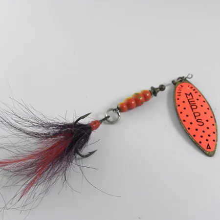 Mepps Aglia Long 4 Dressed Cuiller, Doré / Orange, 17g, #0667