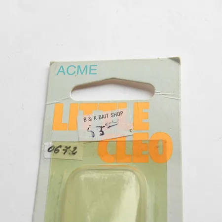 Acme Little Cleo Cuillère, Nickel / Vert, 11g, Triplet d'origine, #0672