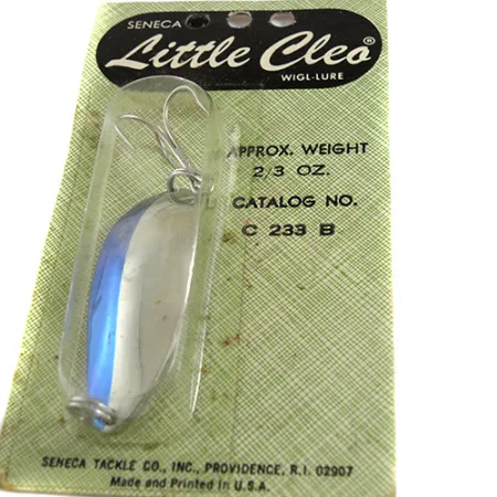 Seneca Little Cleo (Hula Girl) Cuillère, Nickel / Bleu, 18g, #0673