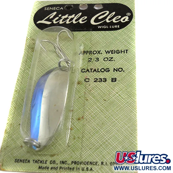 Seneca Little Cleo (Hula Girl) Cuillère, Nickel / Bleu, 18g, #0673