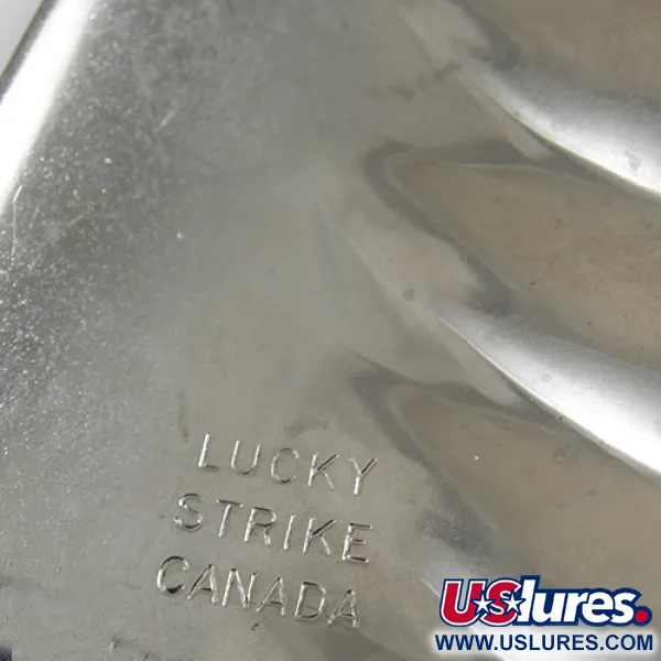 Lucky Strike 4.5 Nickel Half Wave Cuillère, Nickel/Rouge/Blanc, #0734