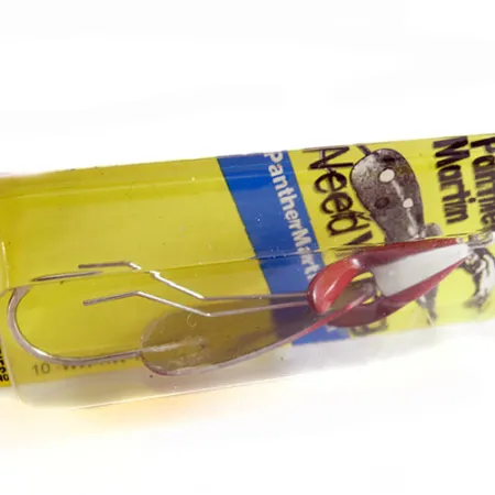 Weedless Panther Martin Weed Wing Cuillère, Rouge/Blanc, 17g, Anti-herbe, #0742