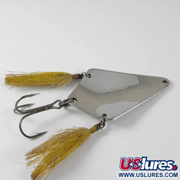 Dayton Bait Dixie BAT Cuillère, Nickel, 13g, plumes jaunes, #0750