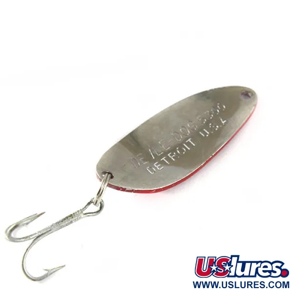 Cuiller Eppinger Dardevle Devle Dog 5300, Rouge/Blanc, 10g, #0774